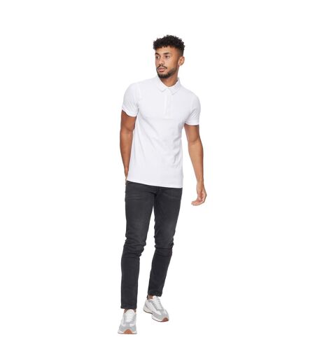 Polo Sullivan Homme Blanc Crosshatch