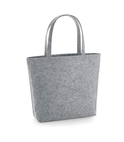 Sac de courses taille unique gris chiné Bagbase