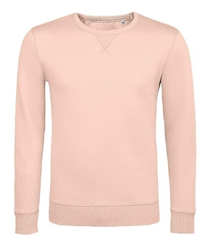 Sweat shirt col rond - Homme - 02990 - rose crémeux