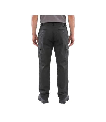 Mens Plain Work Trousers Black Result Genuine Recycled