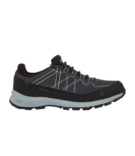 Mens Samaris Lite Walking Shoes Black Dark Steel Regatta