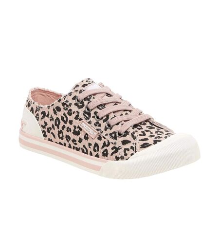 Tennis À Lacets Motif/style Imprimé Léopard Jazzin Femme Rose Léopard Rocket Dog