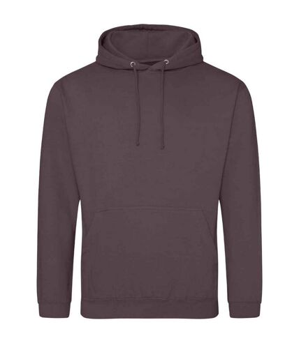 Sweat à capuche college adulte violet sombre Awdis