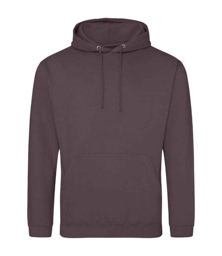 Sweat à capuche college adulte violet sombre Awdis