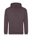 Sweat à capuche college adulte violet sombre Awdis