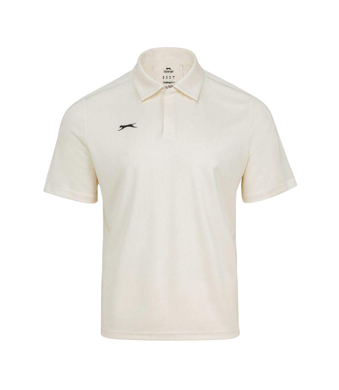 Mens Slaz Aero Logo Cricket Shirt Cream Slazenger-1