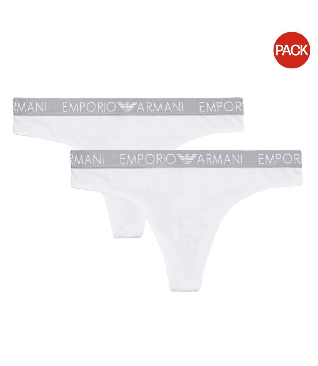 Culottes Motif/style Logo Femme Blanc Emporio Armani-1