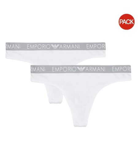 Culottes Motif/style Logo Femme Blanc Emporio Armani
