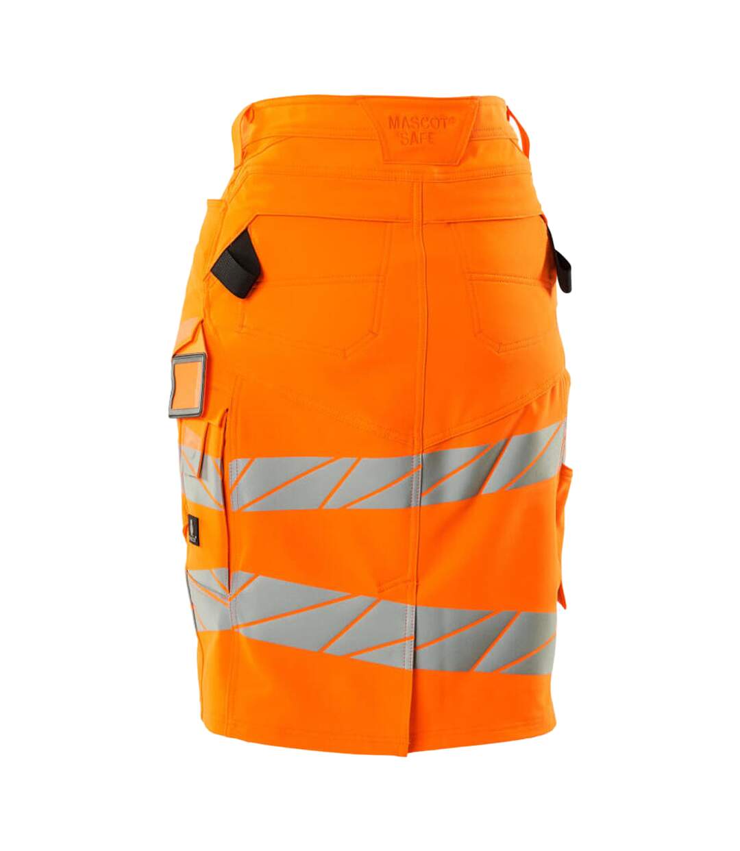 Womens/ladies Accelerate Safe High-vis Fitted Skirt Orange Mascot-2