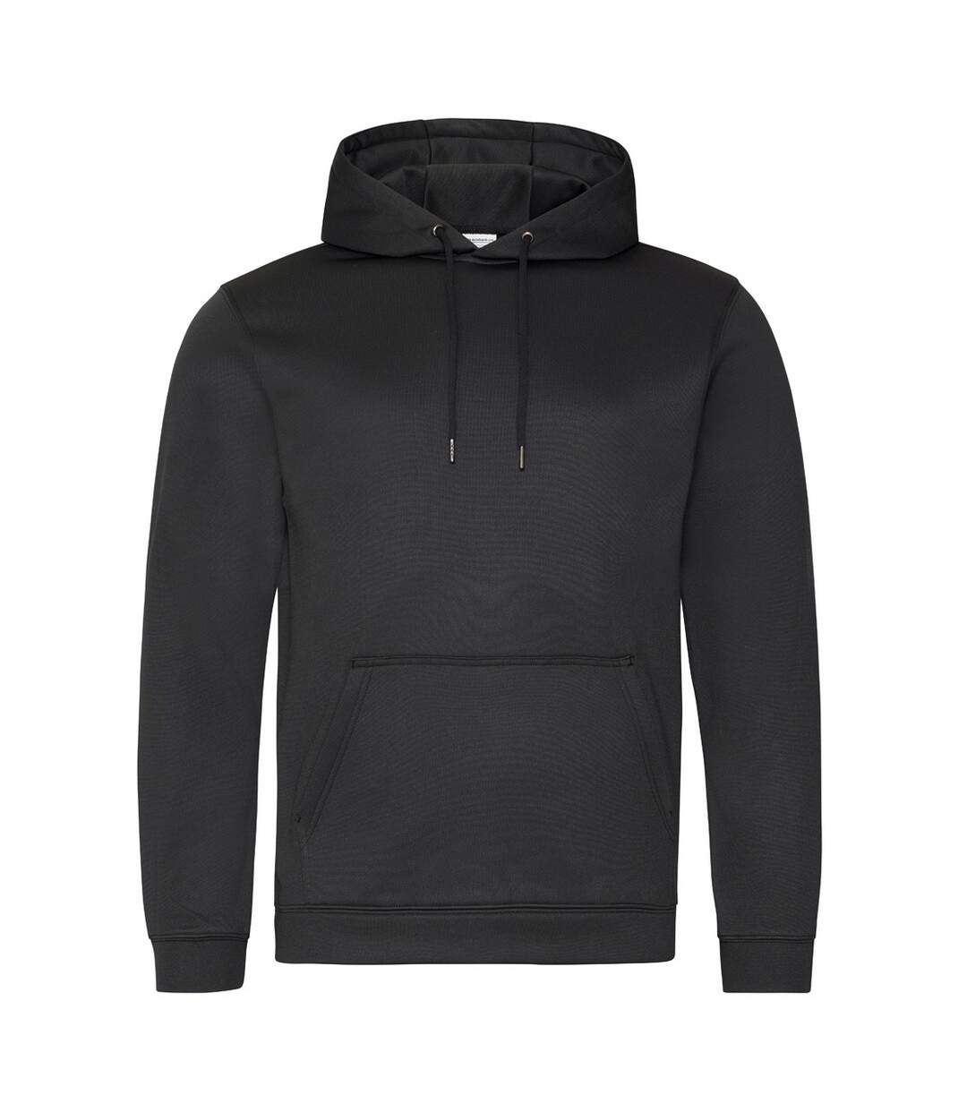 Sweat À Capuche Sports Adulte Noir Vif Awdis-1