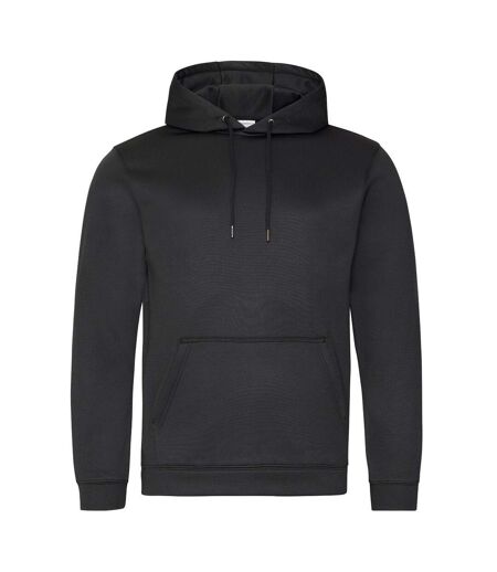 Sweat À Capuche Sports Adulte Noir Vif Awdis