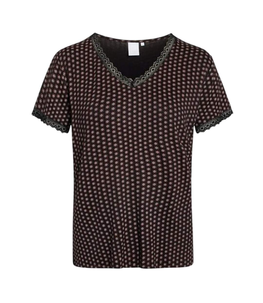 Womens/ladies Jacqueline Dotted T-shirt Black CCDK Copenhagen-2