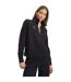 Womens/ladies Rival Half Zip Sweatshirt Black Under Armour-1