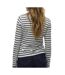 T-Shirt blanc/noir femme vero moda clara-2
