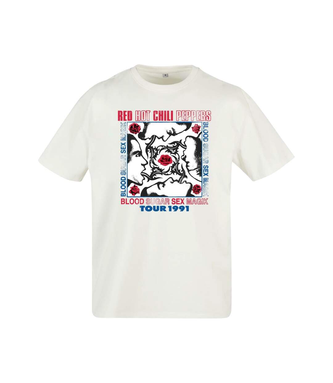 T-shirt Motif/style Red Hot Chili Peppers Tour Homme Blanc Mister Tee-1