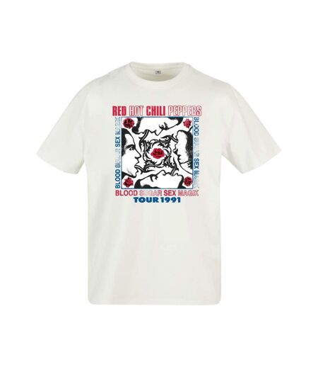 T-shirt Motif/style Red Hot Chili Peppers Tour Homme Blanc Mister Tee