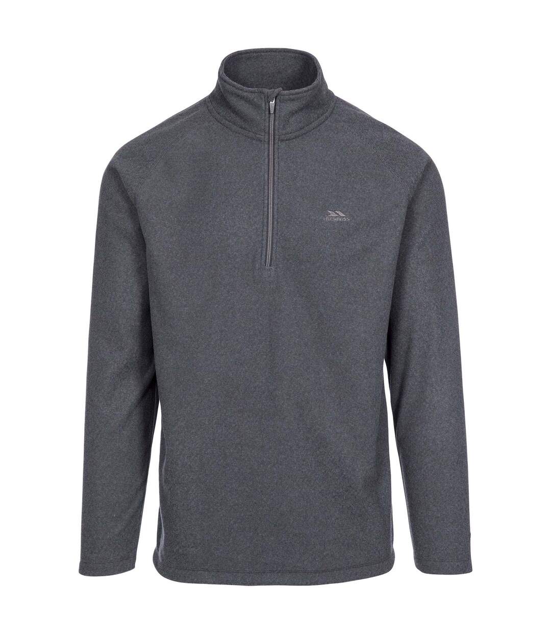 Mens Keynote Fleece Top Charcoal Grey Trespass-1