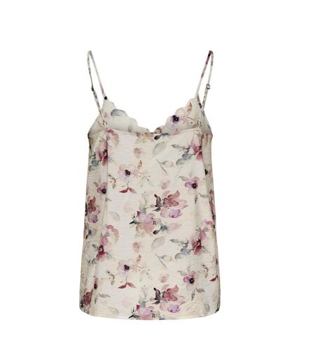 Top blanc/rose femme jdy troya