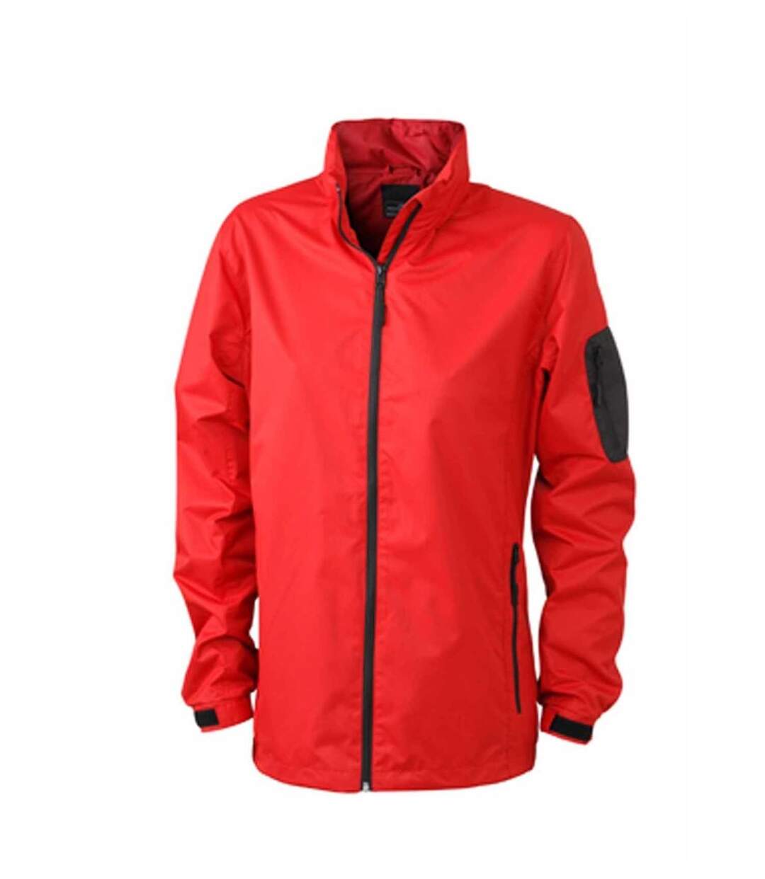 Veste coupe-vent - Femme - JN1040 - rouge et noir-1