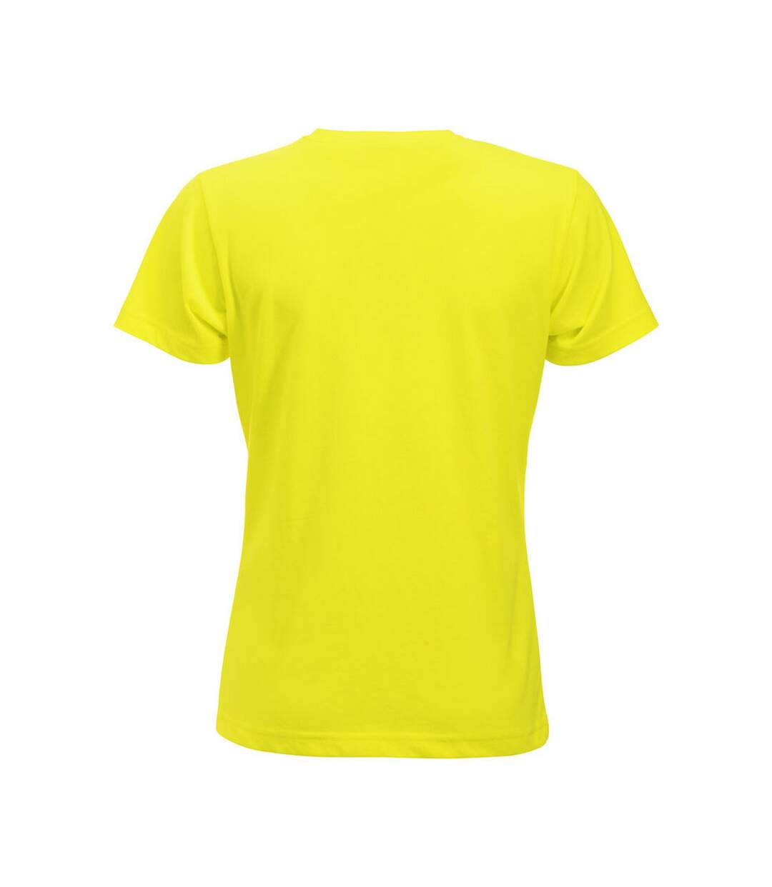 T-shirt new classic femme jaune fluo Clique-2