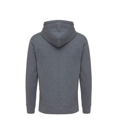 Unisex adult abisko recycled cotton full zip hoodie heather anthracite Iqoniq