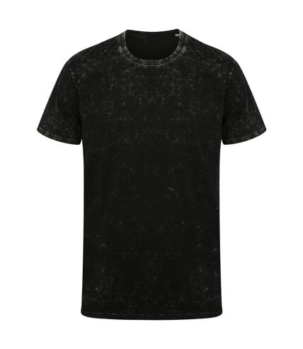 SF Unisex Adults Washed Band T-Shirt (Washed Black)