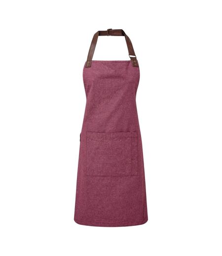 Premier Adults Unisex Annex Bib Apron (Burgundy) (One Size) - UTPC3914