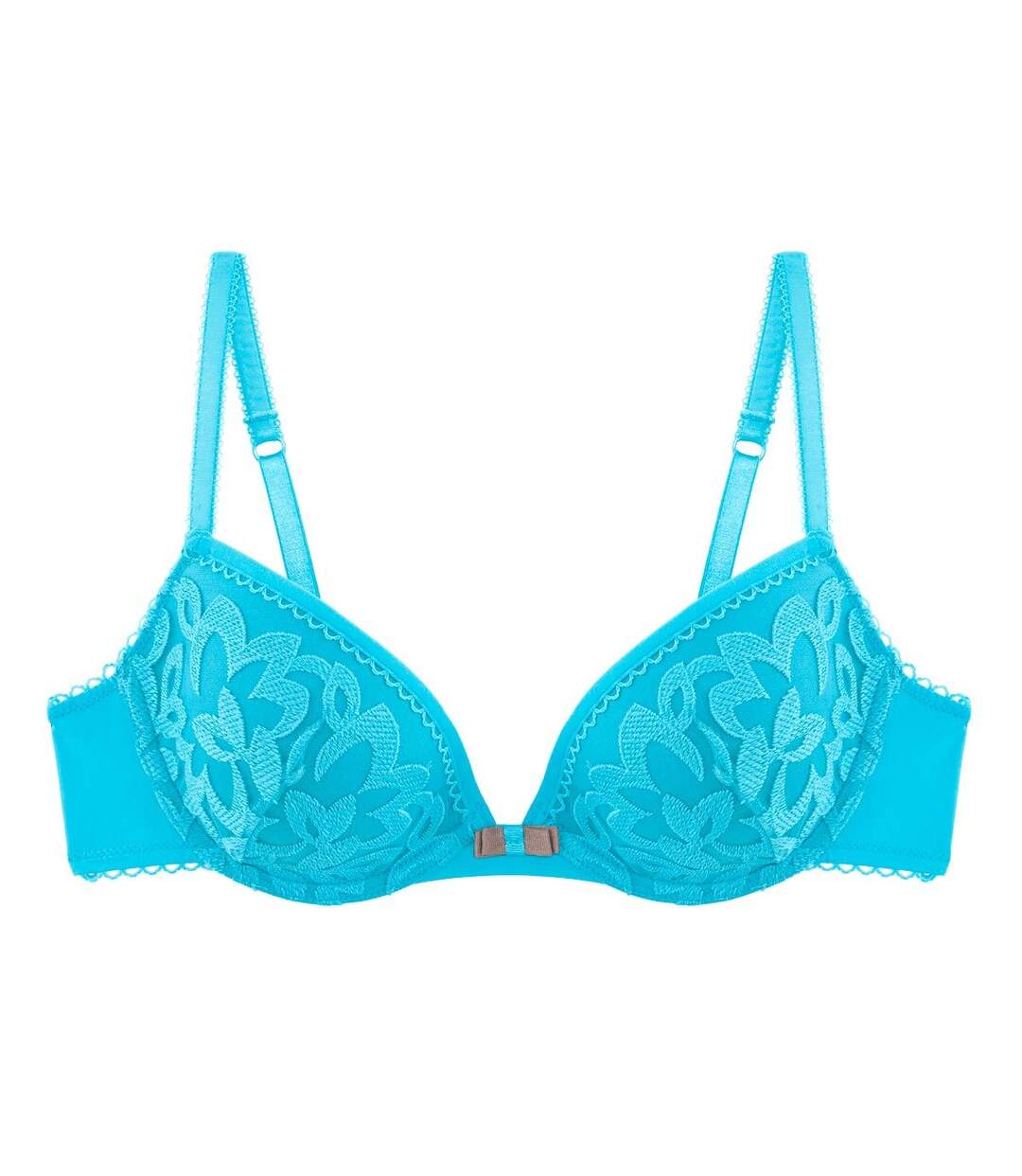 Soutien-gorge ampliforme coque moulée turquoise Sirène-1