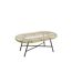 Table Basse de Jardin Celeste 90cm Naturel & Noir-1