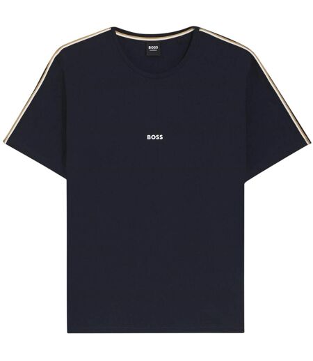 T-shirt Unique Homme Bleu Foncé Boss