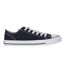 Womens/ladies Canvas Flat Trainers Navy SoulCal-1