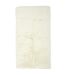 Tapis Imitation Fourrure Fin 60x110cm Écru-1