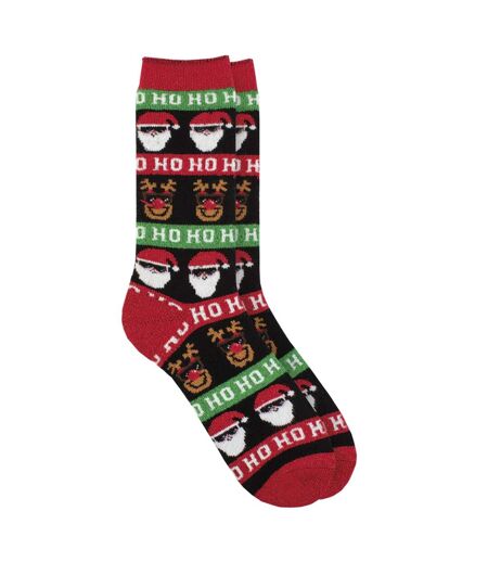 Mens Fluffy Christmas Socks by Heat Holders Lite