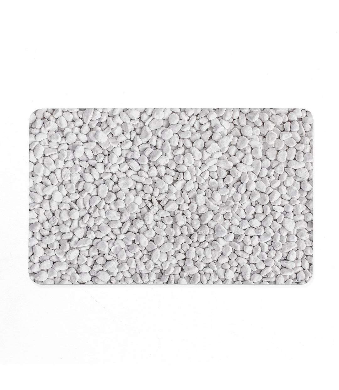 Tapis de Bain Imprimé Leandra 50x80cm Gris-1