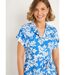Robe courte imprimée col tailleur-3