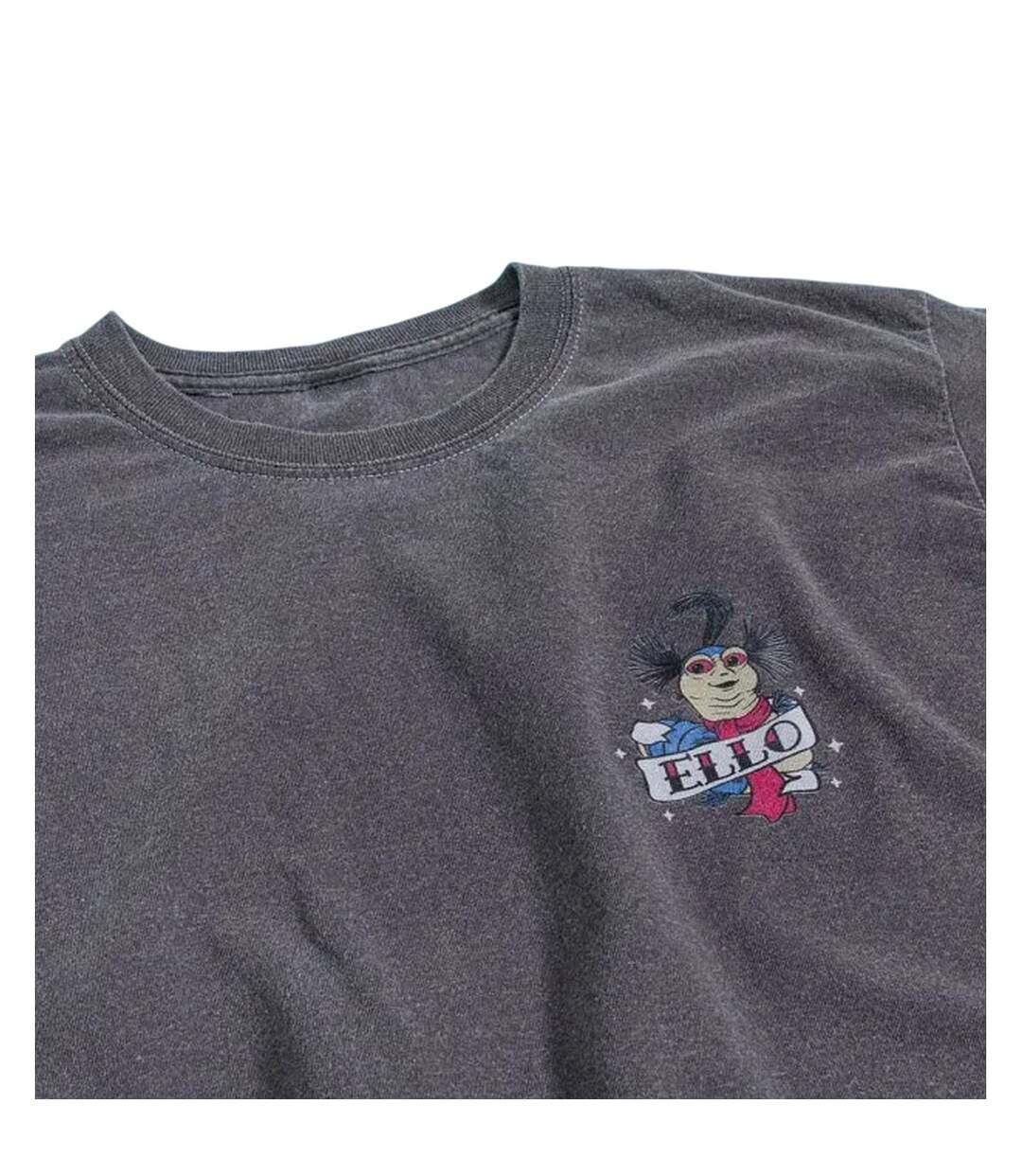 T-shirt Motif/style Tatouage Should You Need Us Adulte Noir Labyrinth-4