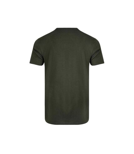 Mens logo natural cotton t-shirt fir green Weird Fish