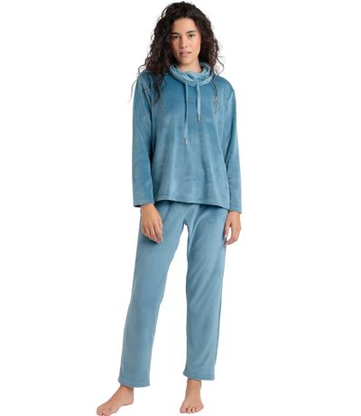 Pyjama velours pantalon sweat à col montant Luxury Velvet Admas