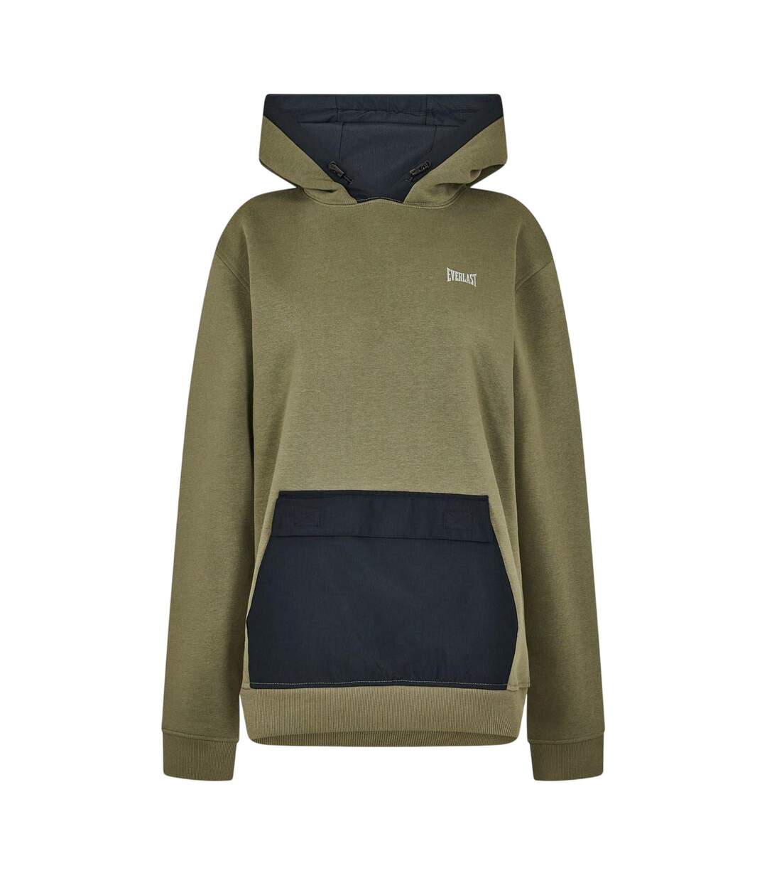 Sweat À Capuche Femme Vert Kaki Everlast-2
