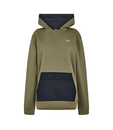Sweat À Capuche Femme Vert Kaki Everlast