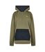 Sweat À Capuche Femme Vert Kaki Everlast-2