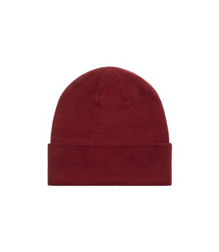 Mens logo beanie burgundy Lyle & Scott