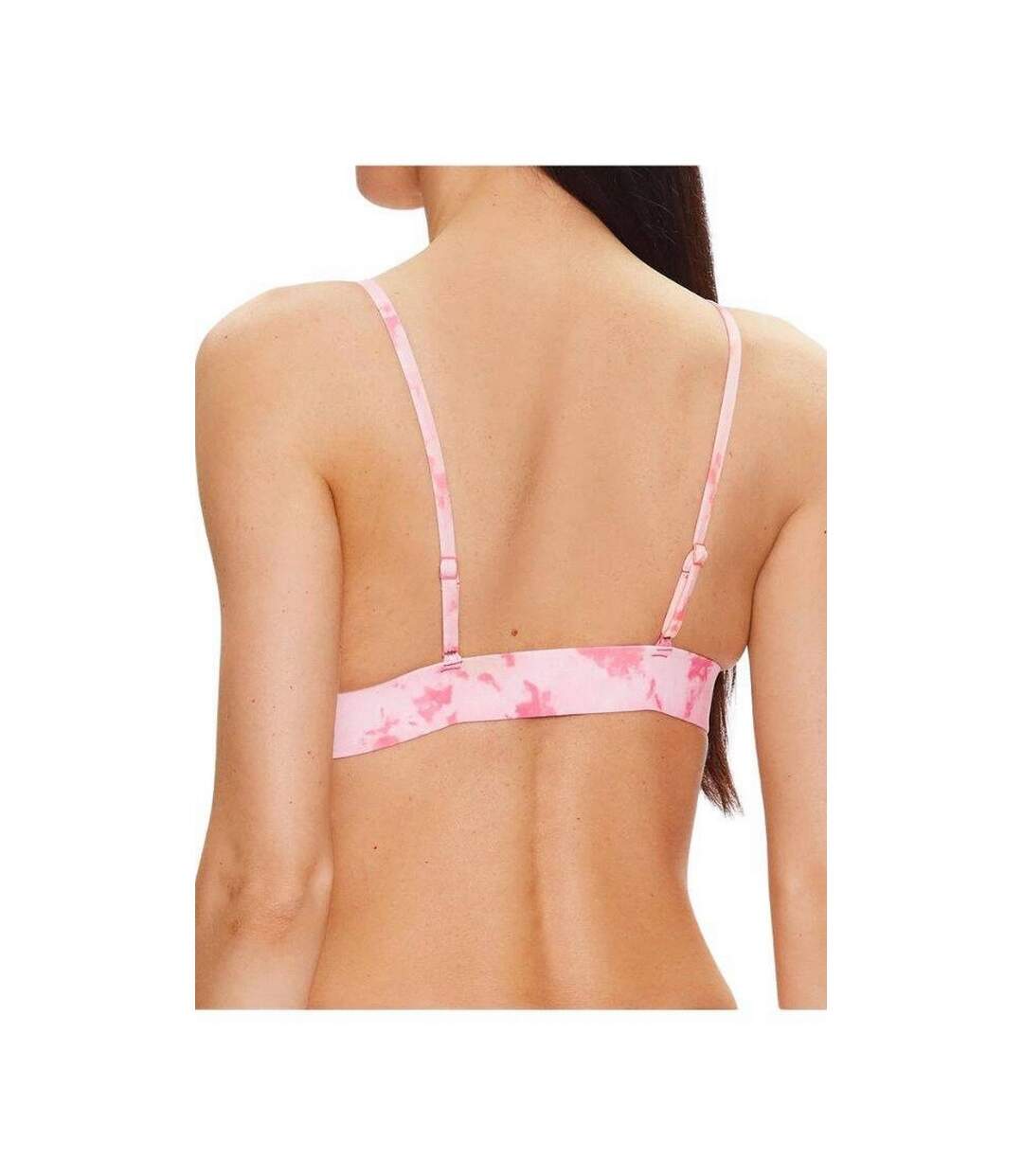 Haut De Maillot De Bain Motif/style Tie-dye Femme Rose Calvin Klein-3