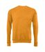 Sweatshirt Unisexe Jaune Foncé Chiné Bella + Canvas-2