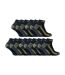 Mens 15 Pairs Multipack Ankle Trainer Socks: Low-Cut Reinforced Work Socks-1