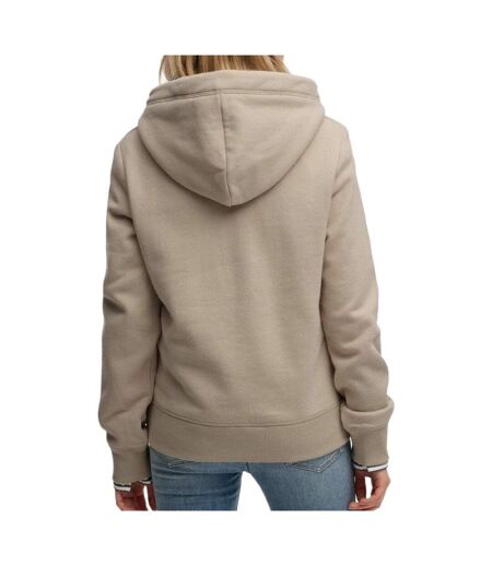 Sweat beige femme superdry essential logo 26