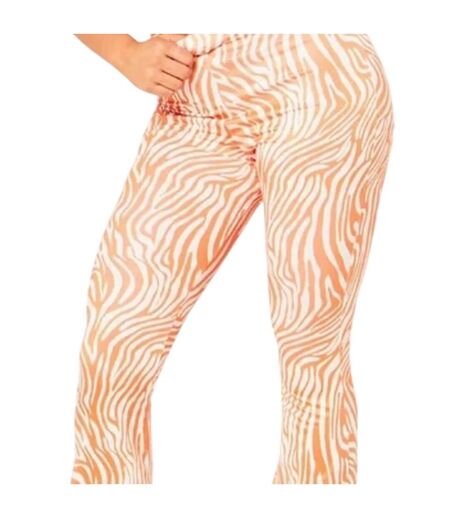 Pantalon Motif/style Imprimé Zèbre Femme Orange Missy Empire