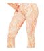 Pantalon Motif/style Imprimé Zèbre Femme Orange Missy Empire-4