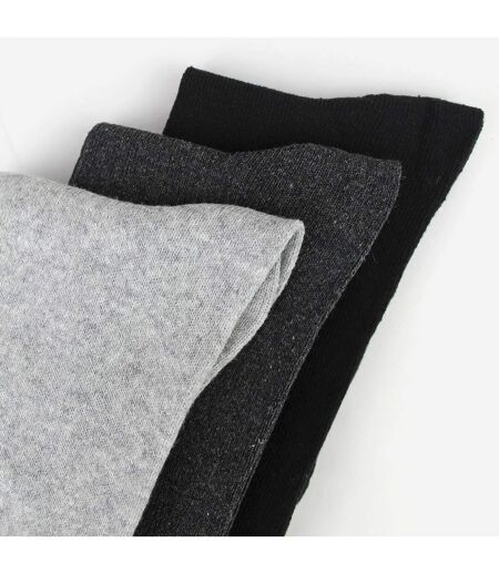 7 Pack Mens Classic Suit Socks - Soft Breathable Plain Dress Socks