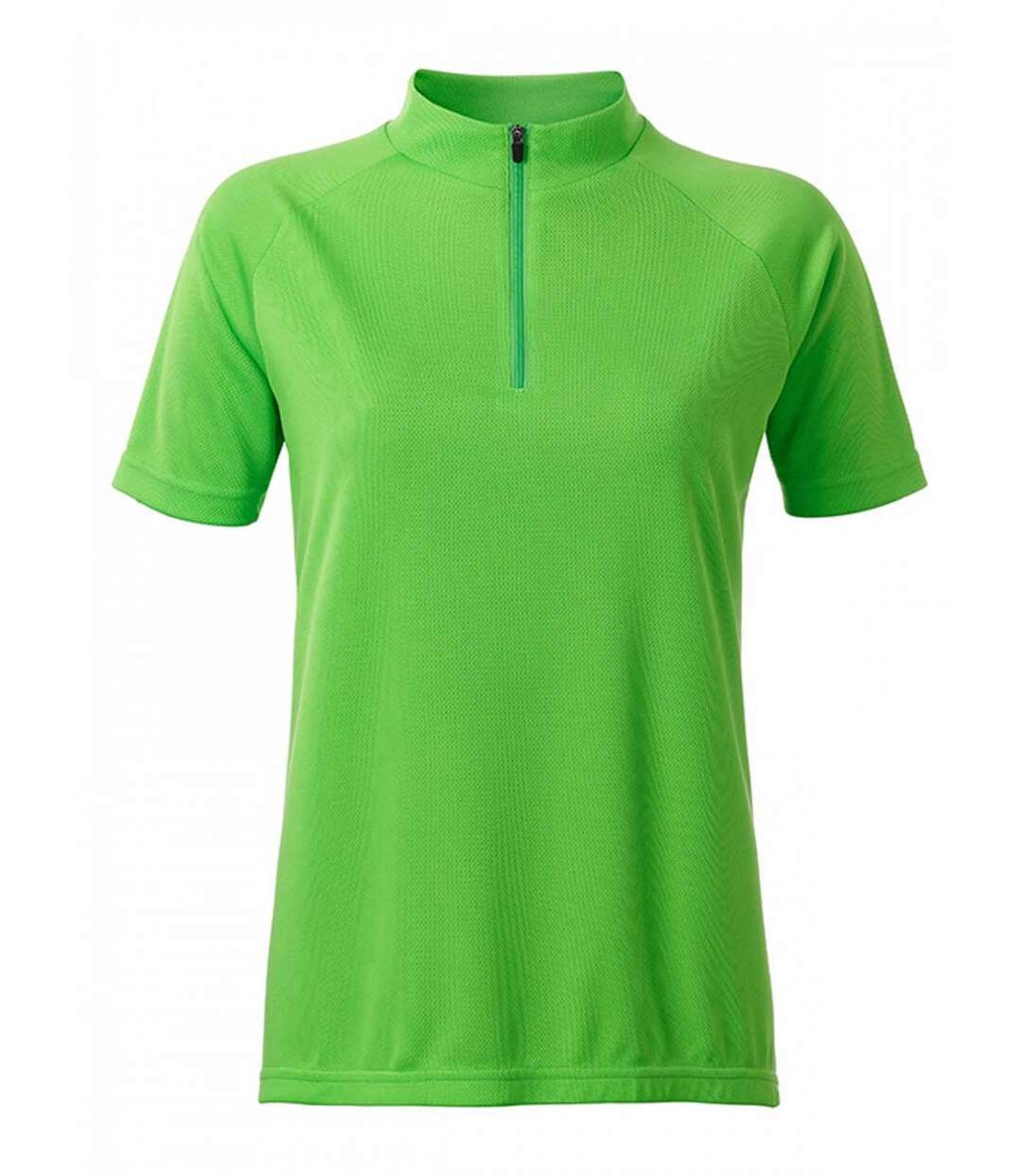 maillot cycliste zippé - FEMME - JN511 - vert citron-2